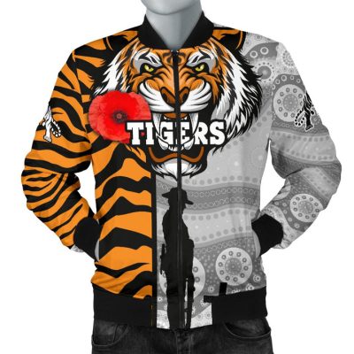 NRL Wests Tigers Custom Name ANZAC Day Bomber Jacket