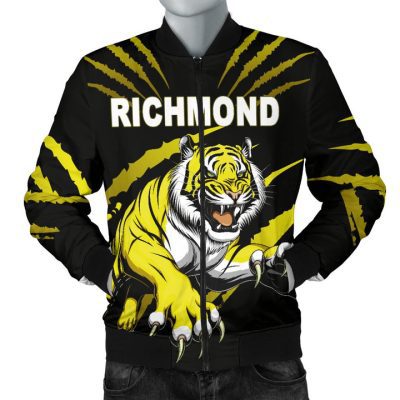 AFL Richmond Tigers Black Bomber Jacket