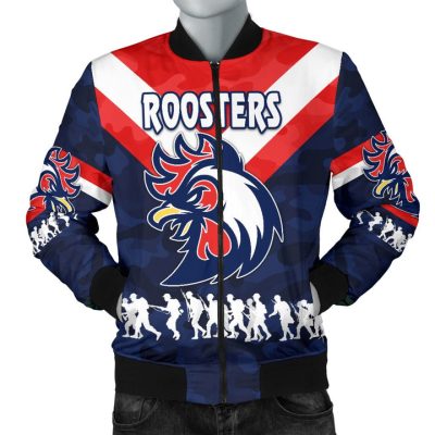 NRL Sydney Roosters ANZAC Style Bomber Jacket