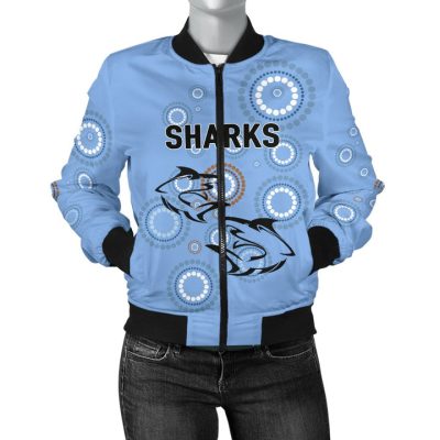 NRL Cronulla-Sutherland Sharks ANZAC Day Unique Indigenous Bomber Jacket