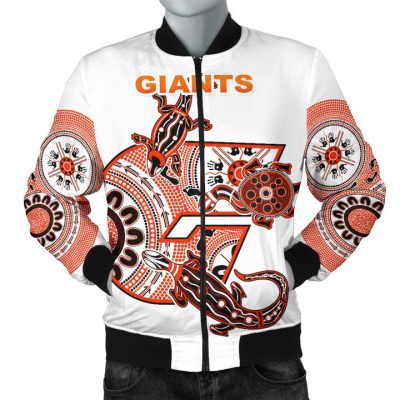 AFL Greater Western Sydney Giants Simple Indigenous Bomber Jacket