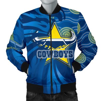 NRL North Queensland Cowboys Blue Bomber Jacket