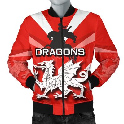 NRL St. George Illawarra Dragons Red Bomber Jacket