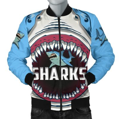 NRL Cronulla-Sutherland Sharks Bomber Jacket