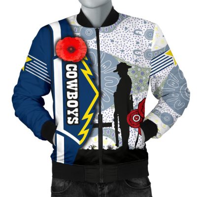 NRL North Queensland Cowboys ANZAC Day Bomber Jacket