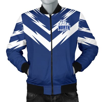 AFL North Melbourne Kangaroos Royal Bomber Jacket
