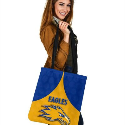 AFL West Coast Eagles Gold Royal Blue Tote Bag