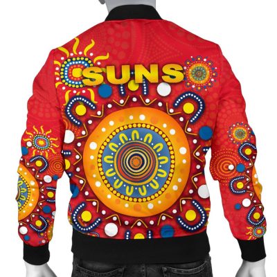 AFL Gold Coast Suns Indigenous Red Bomber Jacket
