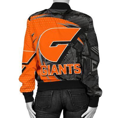 AFL Greater Western Sydney Giants Orange Black Bomber Jacket