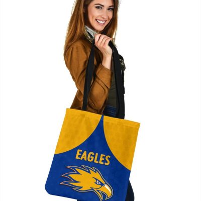 AFL West Coast Eagles Royal Blue Gold Tote Bag