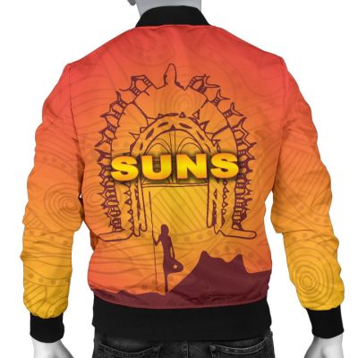 AFL Gold Coast Suns Simple Indigenous Bomber Jacket