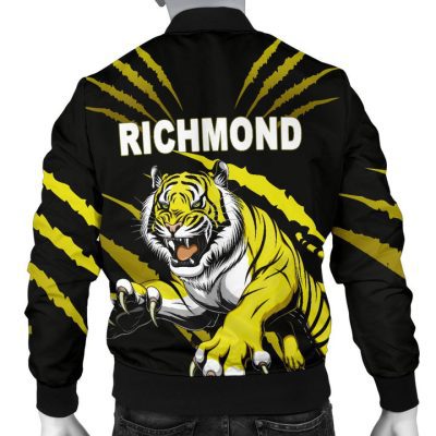 AFL Richmond Tigers Black Bomber Jacket