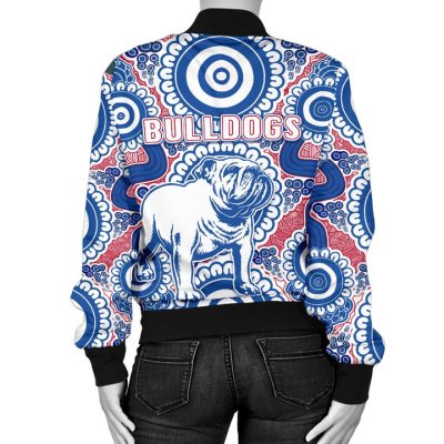 AFL Western Bulldogs Simple Indigenous Bomber Jacket