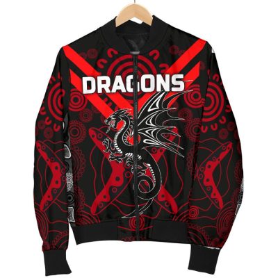 NRL St. George Illawarra Dragons Aboriginal Bomber Jacket V2