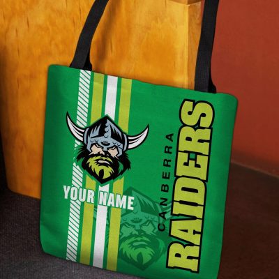NRL Canberra Raiders Custom Name New Edition Tote Bag