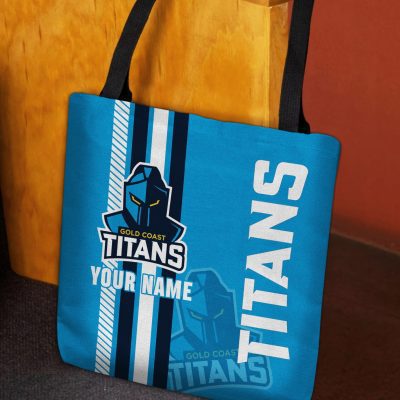 NRL Gold Coast Titans Custom Name New Edition Tote Bag