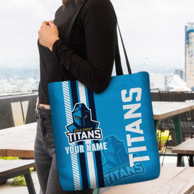 NRL Gold Coast Titans Custom Name New Edition Tote Bag