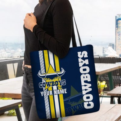 NRL North Queensland Cowboys Custom Name New Edition Tote Bag