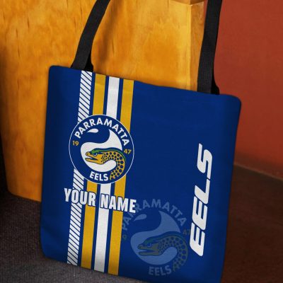 NRL Parramatta Eels Custom Name New Edition Tote Bag