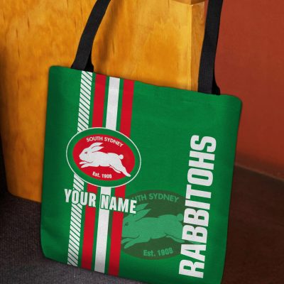 NRL South Sydney Rabbitohs Custom Name New Edition Tote Bag