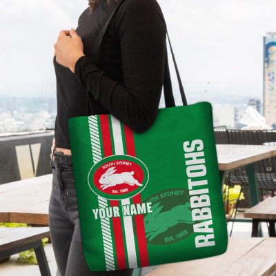 NRL South Sydney Rabbitohs Custom Name New Edition Tote Bag