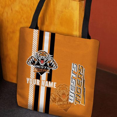 NRL Wests Tigers Custom Name New Edition Tote Bag