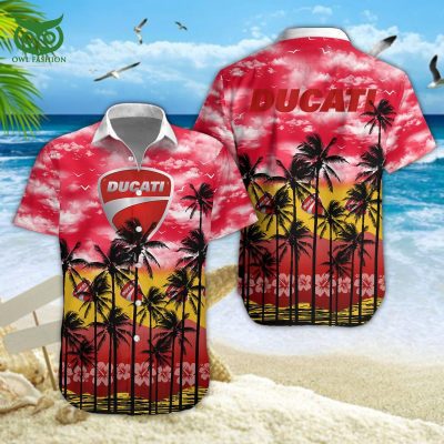 Trending Ducatti Motorcycle Brand Hawaiian Shirt