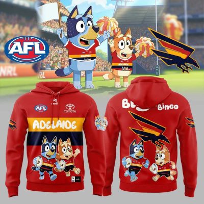 Adelaide Crows AFL Bluey and Bingo Hoodie
