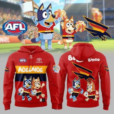 Adelaide Crows AFL Bluey and Bingo Hoodie