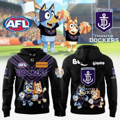 Fremantle Dockers AFL Bluey and Bingo Hoodie