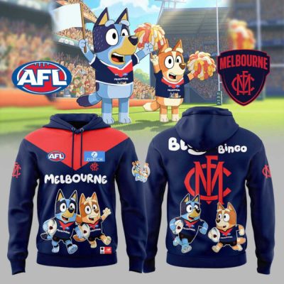 Melbourne Football Club AFL Bluey and Bingo Hoodie
