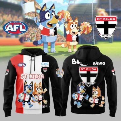 St Kilda Saints AFL Bluey and Bingo Hoodie