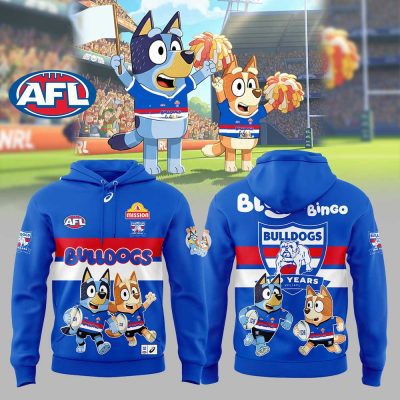 Western Bulldogs AFL Bluey and Bingo Hoodie