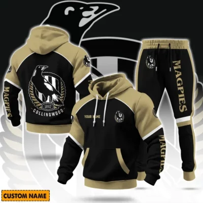 Collingwood Football Club AFL Sweatpants Hoodie Set Custom Name For Footy Fans