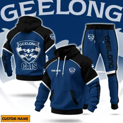 Geelong Football Club AFL Sweatpants Hoodie Set Custom Name For Footy Fans