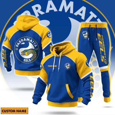 Parramatta Eels NRL Casual Hoodie Set Custom Name For Fans