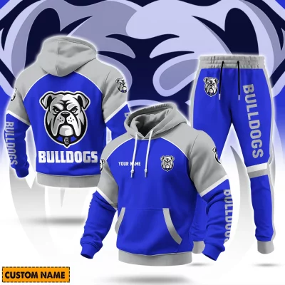 Canterbury-Bankstown Bulldogs NRL Casual Hoodie Set Custom Name For Fans
