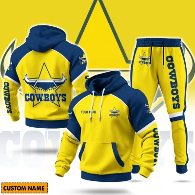 North Queensland Cowboys NRL Casual Hoodie Set Custom Name For Fans