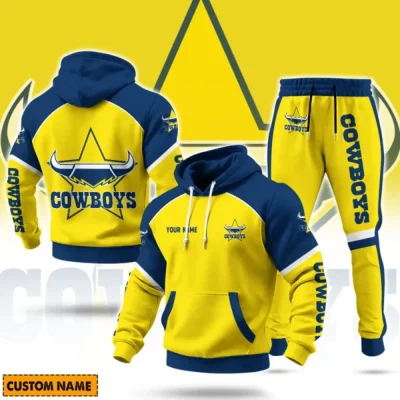 North Queensland Cowboys NRL Casual Hoodie Set Custom Name For Fans