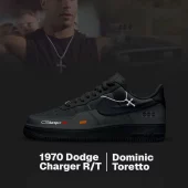 1970 Dodge Charger R_T Fast and Furious Air Jordan 1 Low - CarRacing shoes