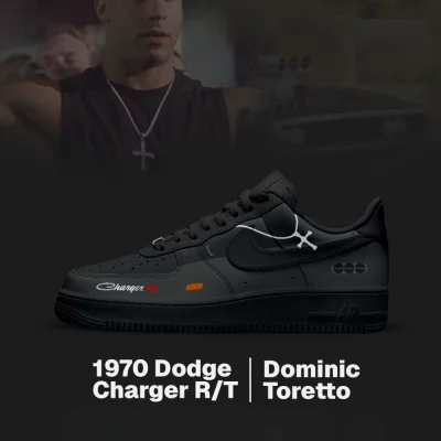 1970 Dodge Charger R_T Fast and Furious Air Jordan 1 Low - CarRacing shoes