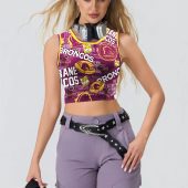 NRL Newcastle Knights Sport Bra Gift for Her, High Impact Yoga Running Gym Bra