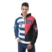 Afl 2 Teams Custom Name Number Half Guernsey Pullover Hoodie Front 4.jpg - demo10