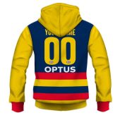 Afl Adelaide Crows Custom Name Number 2020 Home Guernsey Pullover Hoodie Back.jpg - demo10