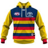 Afl Adelaide Crows Custom Name Number 2020 Home Guernsey Pullover Hoodie Front.jpg - demo10