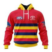 Afl Adelaide Crows Custom Name Number 2023 Clash Guernsey Pullover Hoodie Front.jpg - demo10