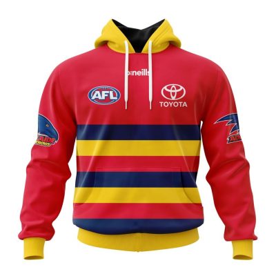 AFL Adelaide Crows Custom Name Number 2023 Clash Guernsey Pullover Hoodie