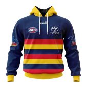 Afl Adelaide Crows Custom Name Number 2023 Home Guernsey Pullover Hoodie Front.jpg - demo10