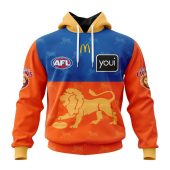 Afl Brisbane Lions Custom Name Number 2023 Away Guernsey Pullover Hoodie Front.jpg - demo10