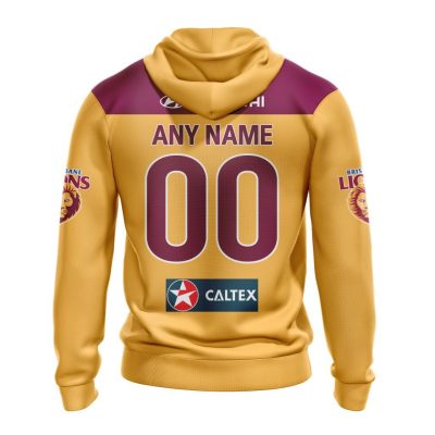 AFL Brisbane Lions Custom Name Number 2023 Clash Guernsey Pullover Hoodie